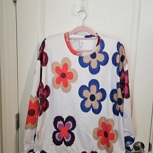 Multicolor Floral Blouse - M (Fits To a Large)